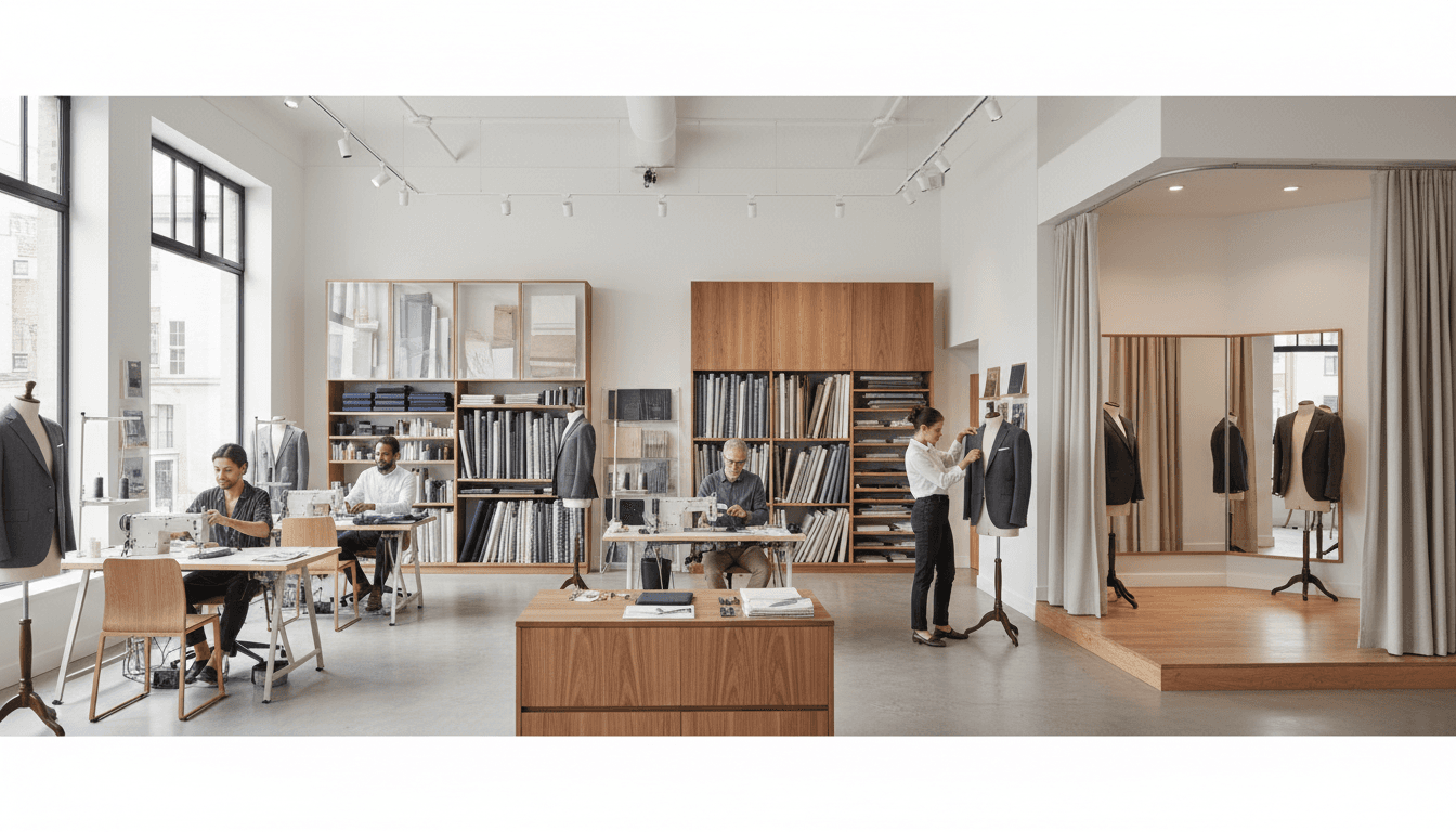 Interior of a tailoring shop